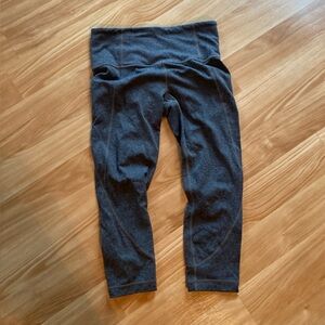 Athleta Gray Capri Leggings, Size Small